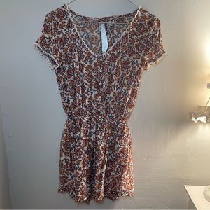 Floral Short Sleeve Hollister Romper